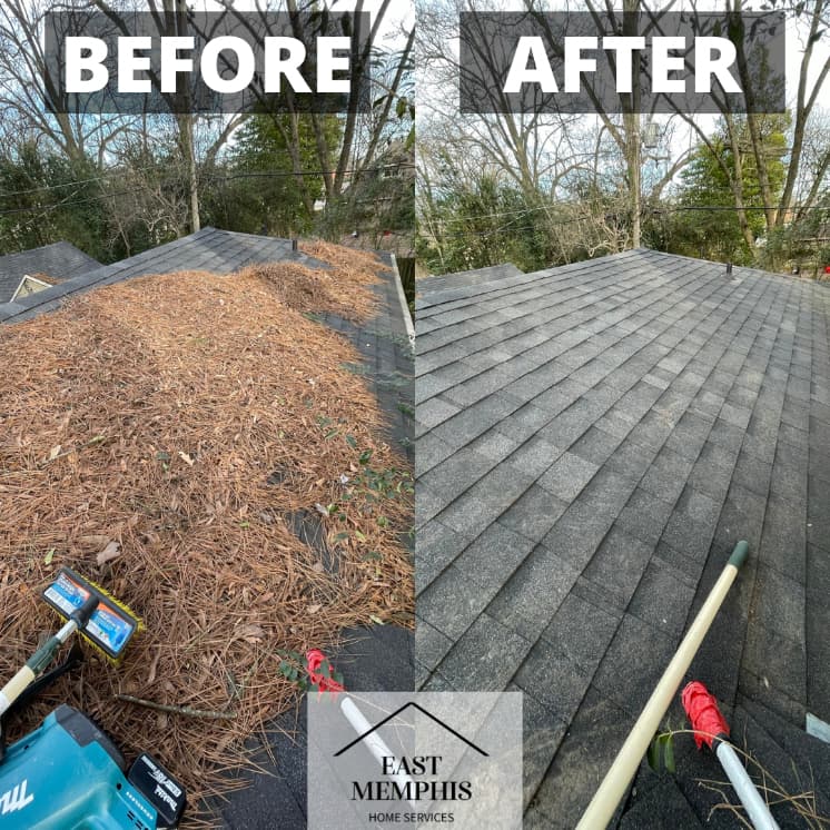 Roof debris removal